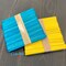 CraftySticks Colored Wood Craft Sticks 4.5 Inch, Red Orange Yellow Green Blue Purple White Black Pink Brown Popsicle Sticks